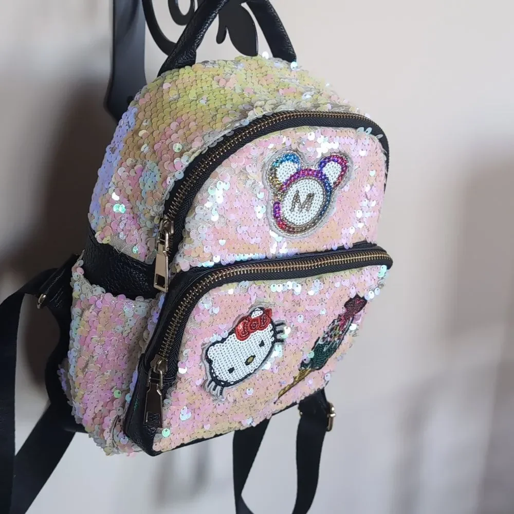 Hello Kitty Small Pink Sequin Backpack 🩷